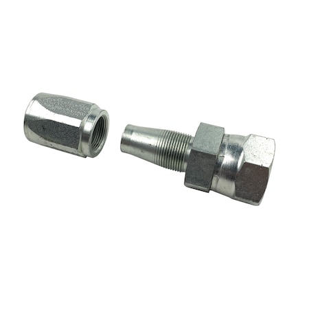 Gates Fitting, Hyd, Coupling, Female Sae 45 Deg Flare Swivel-Steel, 12C5E-12Rfsx, 5/8 Id, 2.94 In. Length G35200-1212